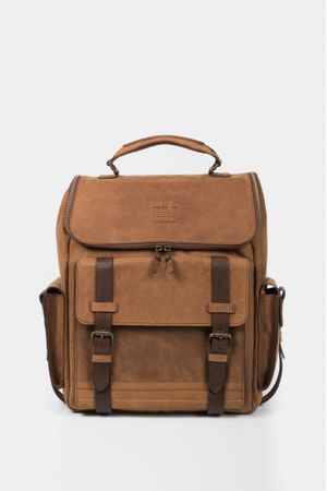 Mochila de cuero vintage