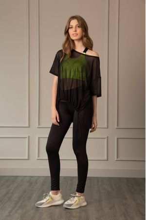 Camiseta flowing fly up para mujer manga corta