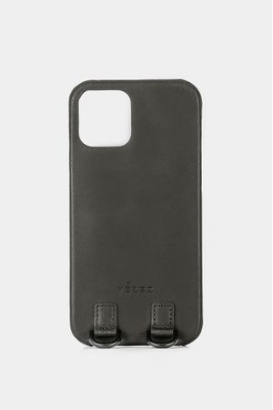 Case iphone 12 bee de cuero para mujer cargadera reata