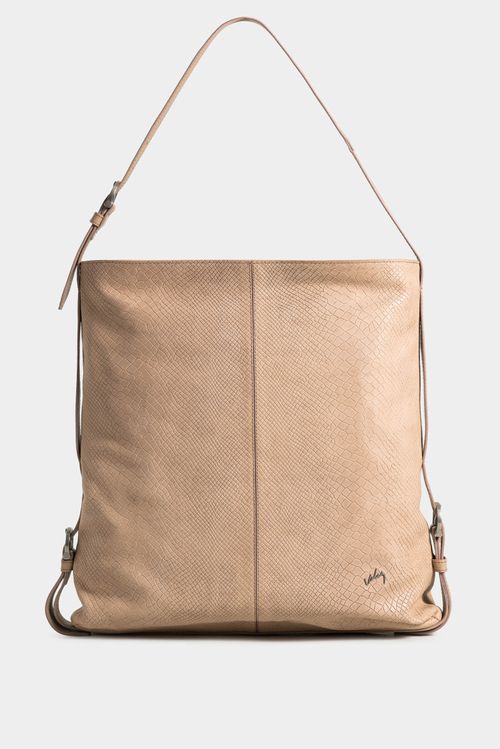 Cartera shopping calafate 2.0 de cuero para mujer placa serpiente