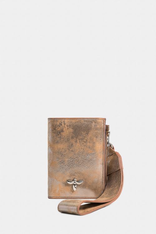 Billetera olivia de cuero folia para mujer manija cuero