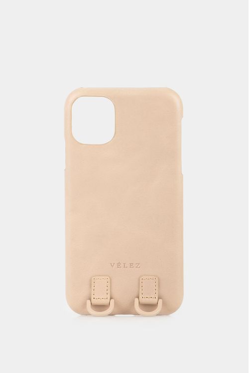 Case iphone 11 bee de cuero para mujer cargadera reata Arena